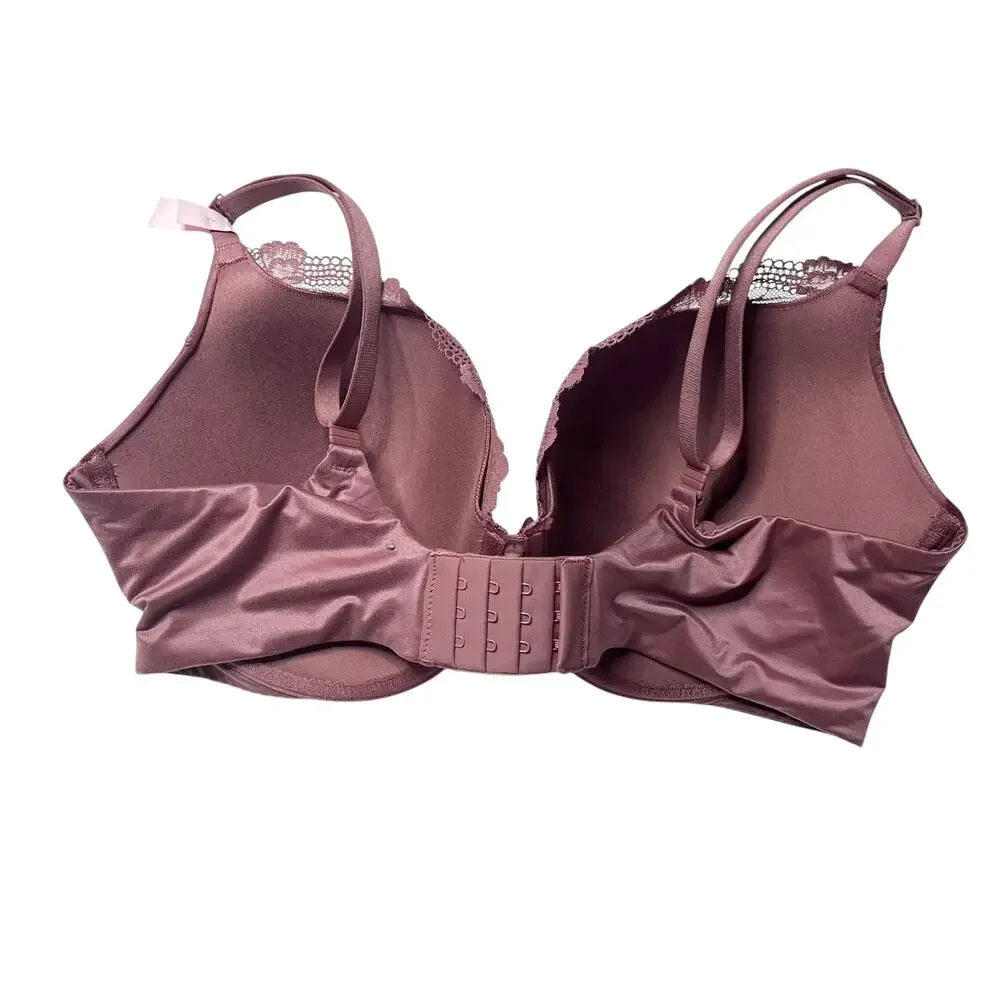 Victoria's Secret Body By Victoria Lace-Trim Perfect Shape Lined Bra Rose 38DD
